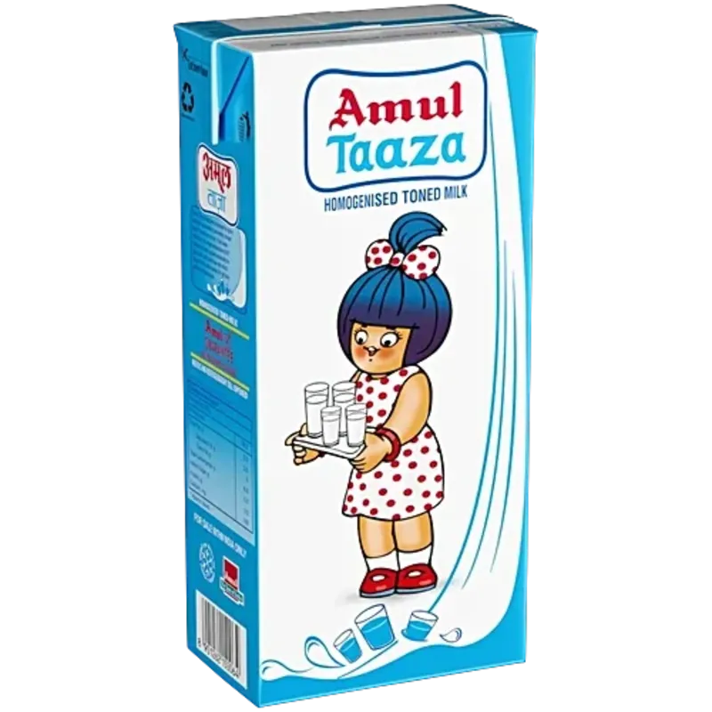 Amul Taaza Toned Milk 1L